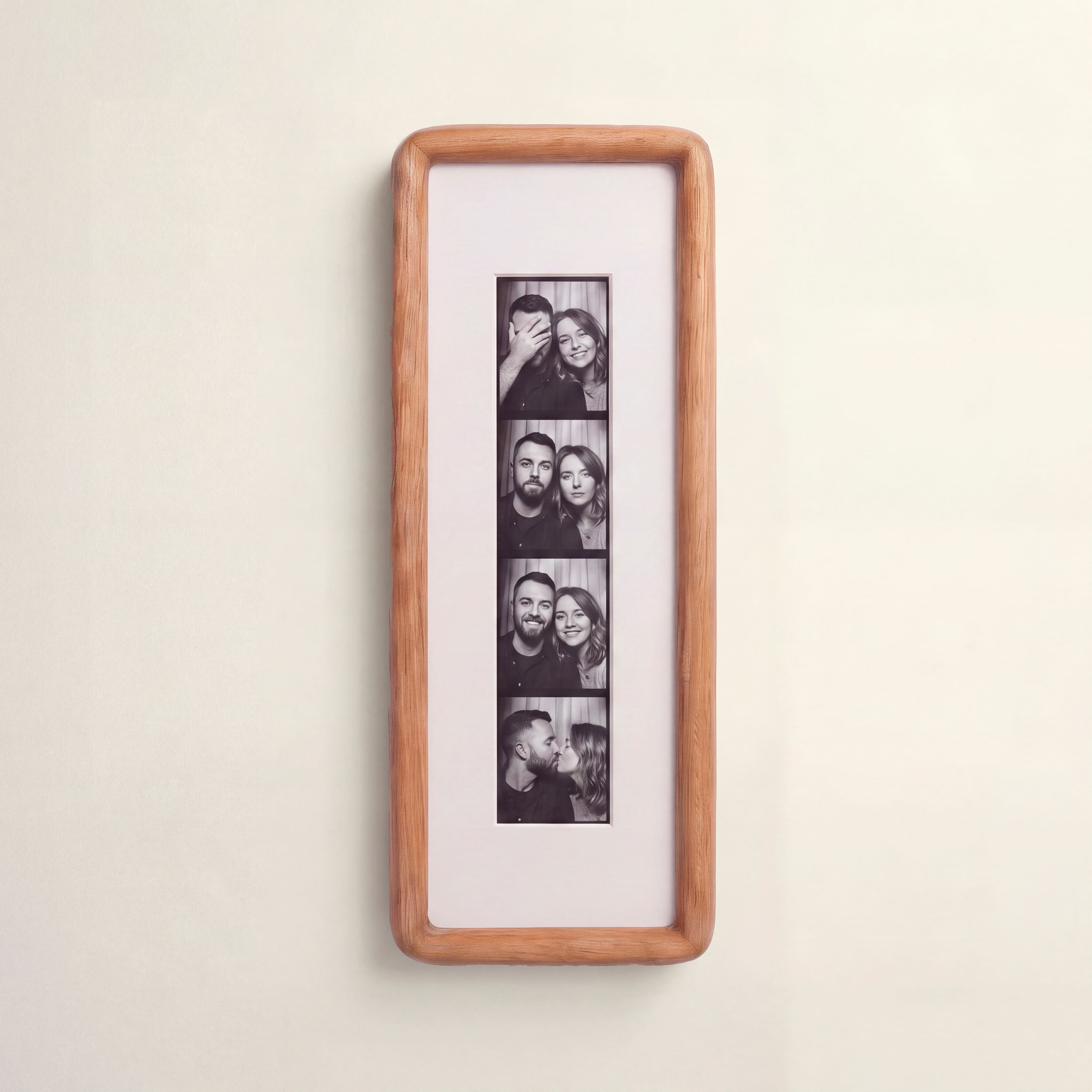 Teak Photobooth Frame - White Mount